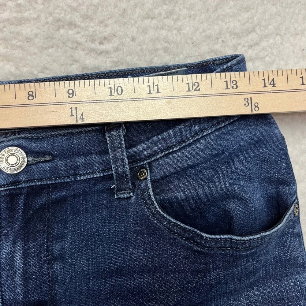 Lee Jeans Womens 8 Short‎ Blue Relaxed Fit Straight Leg 3051816 Stretch Denim